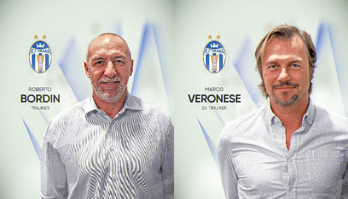 Tirana shkarkon Vangjel Milen, emëron Roberto Bordin trajner të ri Tirana shkarkon Vangjel Milen, emëron Roberto Bordin trajner të ri