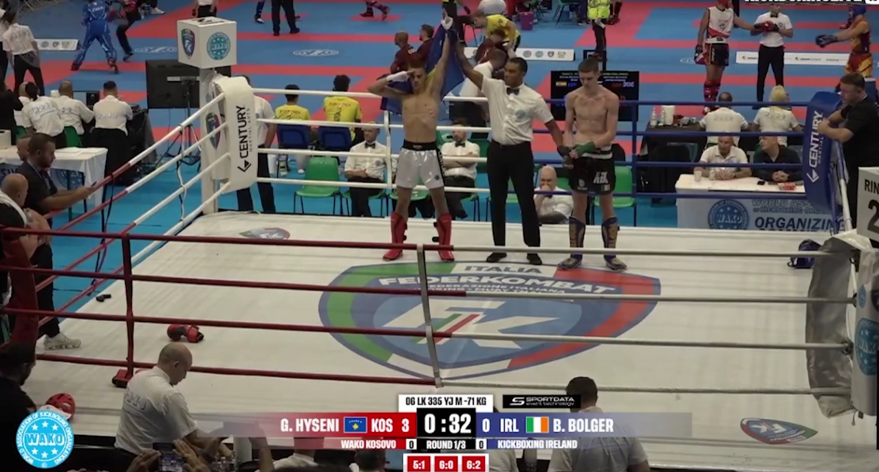 Gent Hyseni në Finalen e Kampionatit Evropian të Kickboxit – WAKO