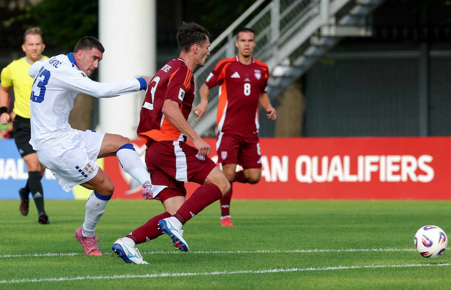 Me golin e Vlahoviç Serbia mposht Letoninë duke ia vështirësuar edhe më shumë Kombëtares